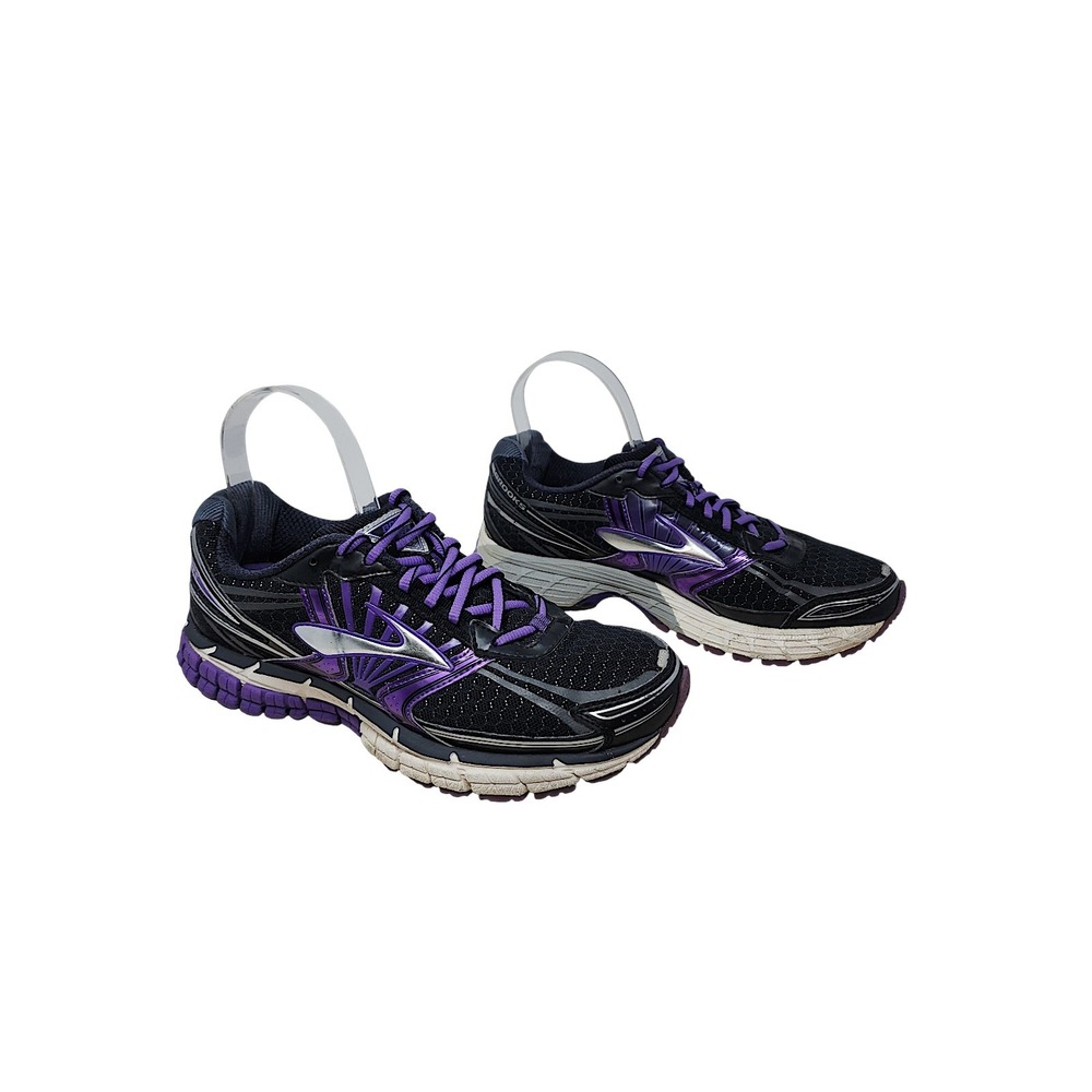 Brooks Adrenaline GTS 14 sz 9 Wom Black Purple Running Shoes 1201511B550 Sneaker